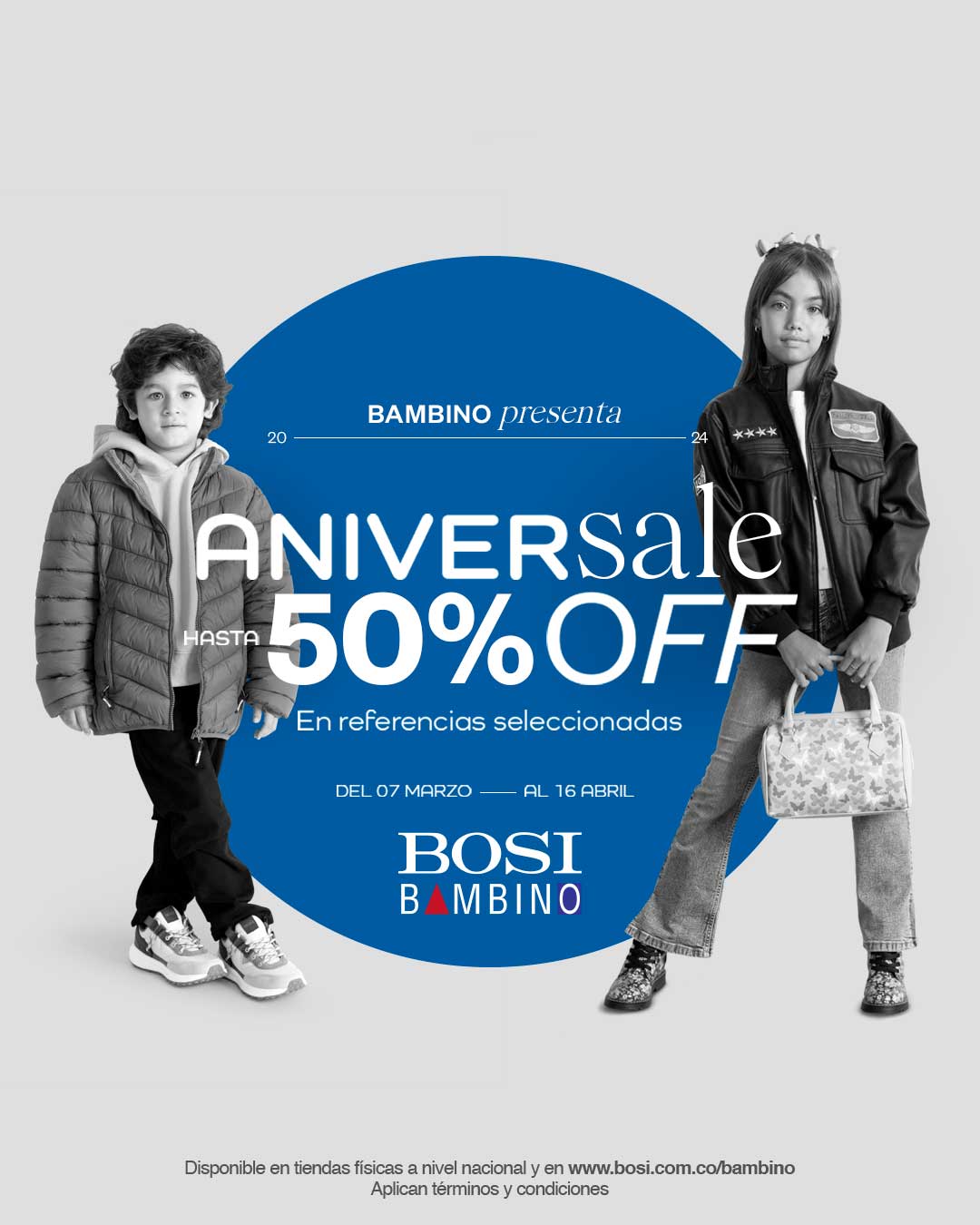 ¡ ANIVERSALE 50% OFF !