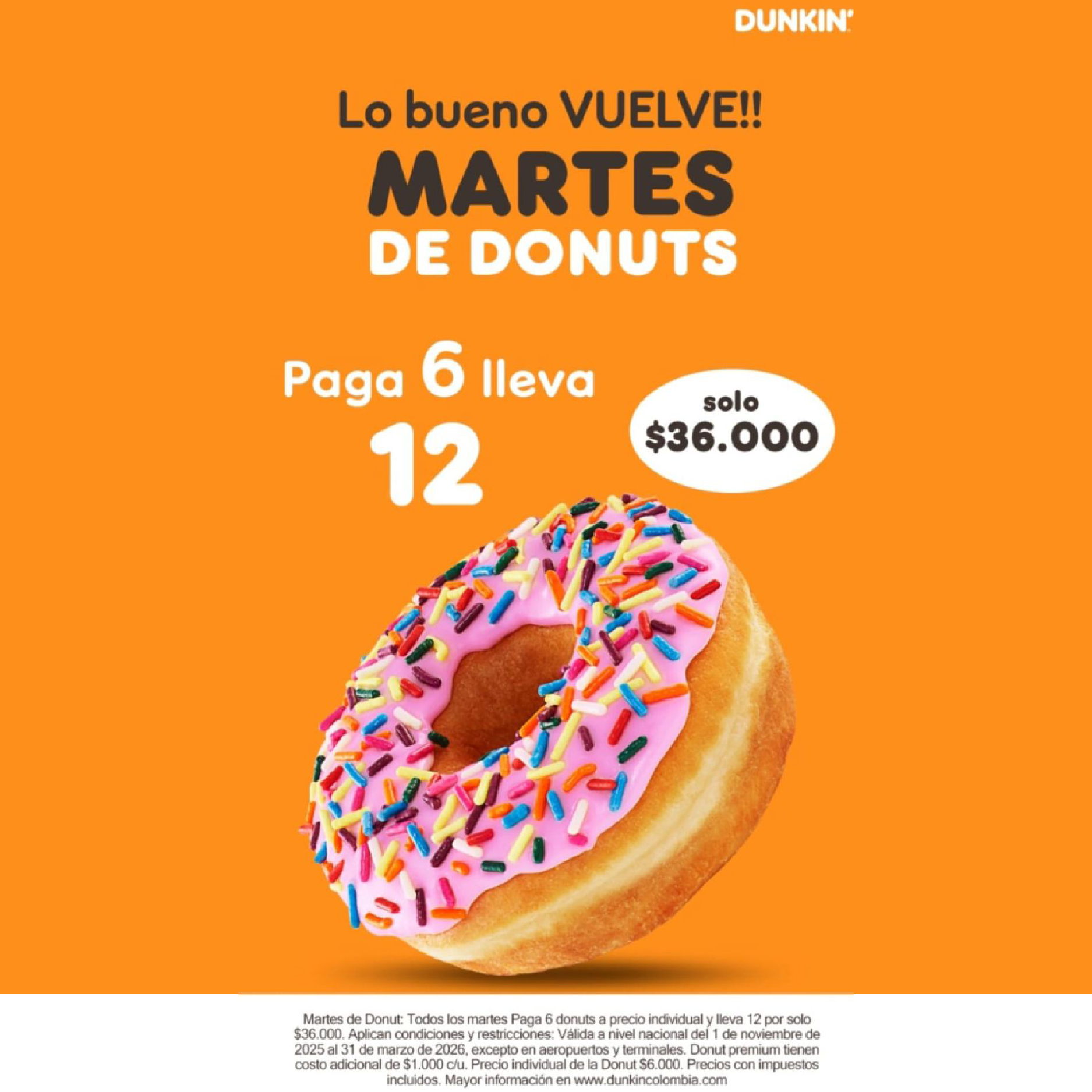 ¡ MARTES DE DONUTS !
