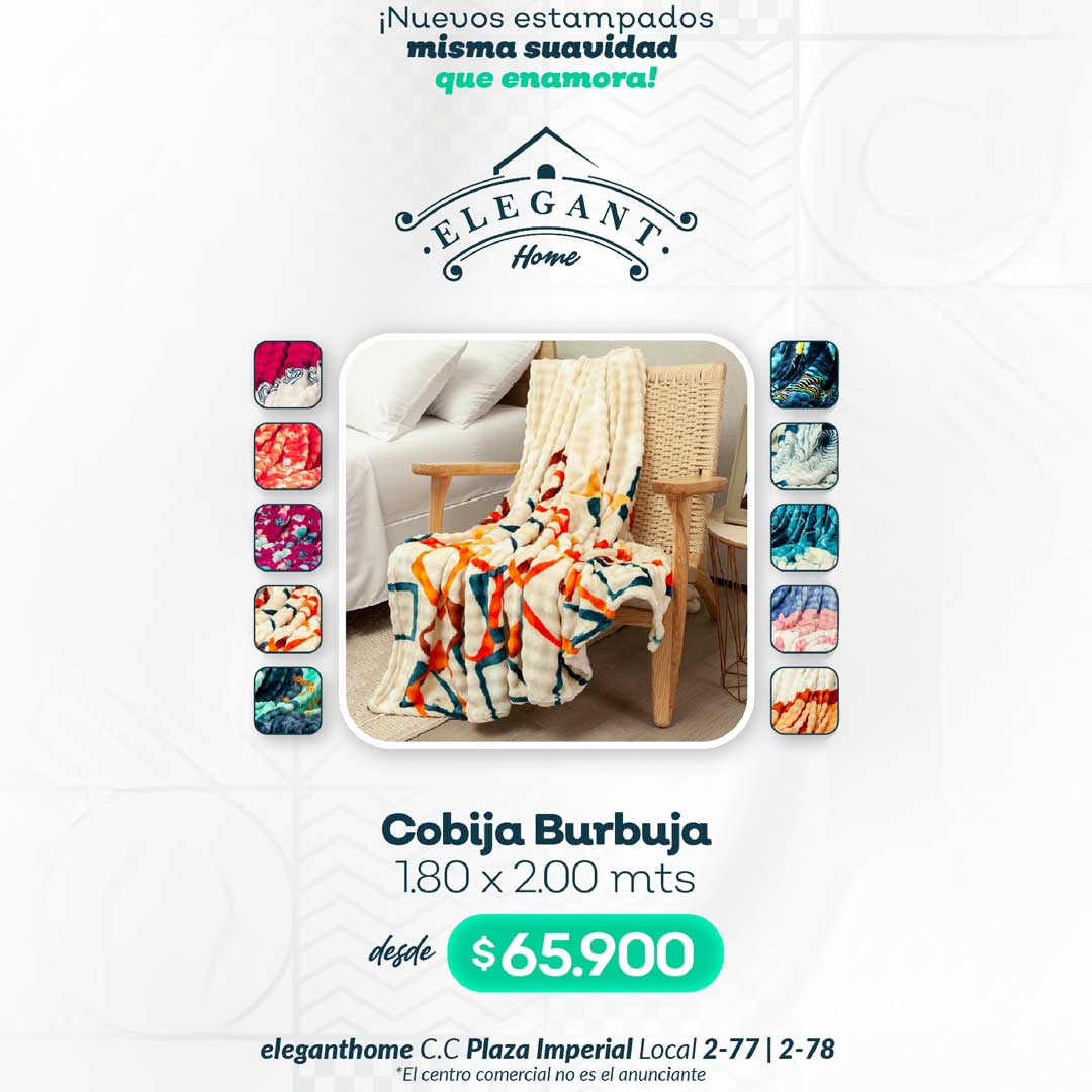 ¡ COBIJA BURBUJA !