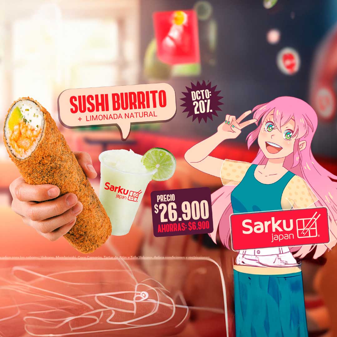 ¡ SUSHI BURRITO + LIMONADA !