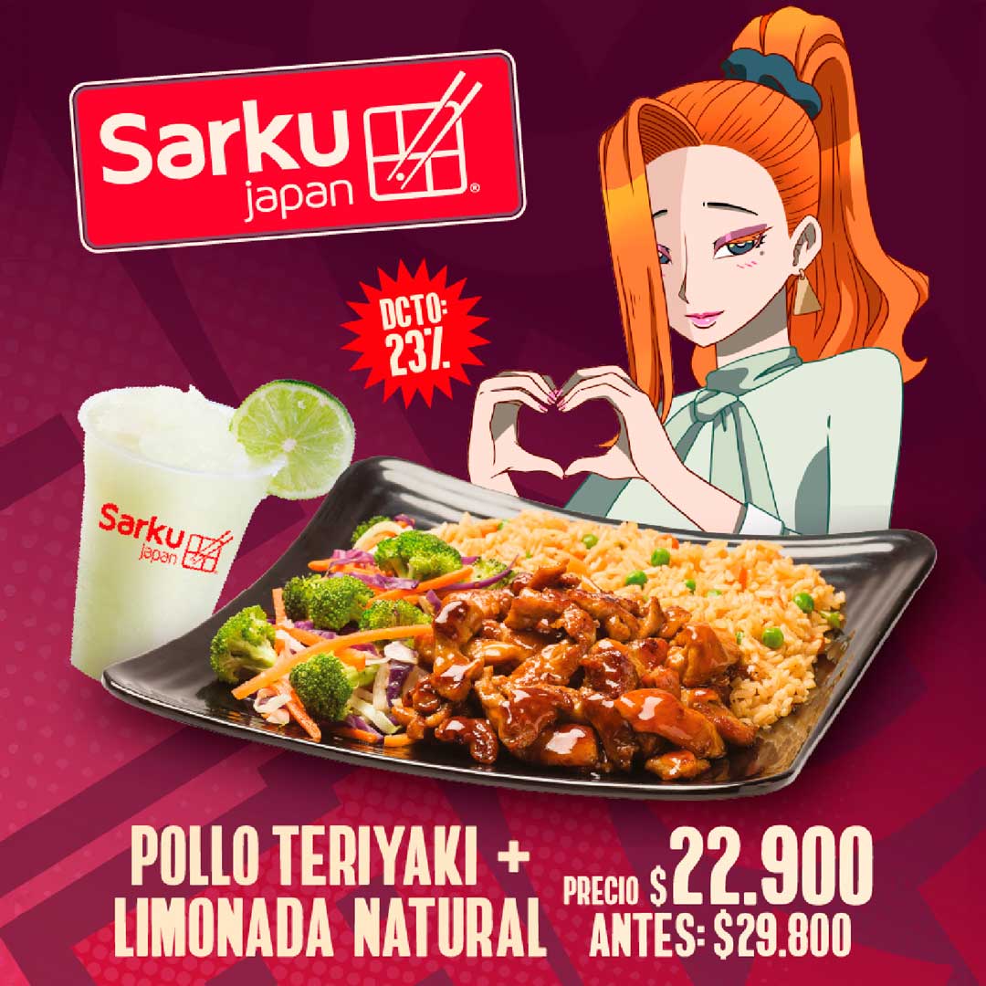 ¡POLLO TERIYAKI + LIMONADA !