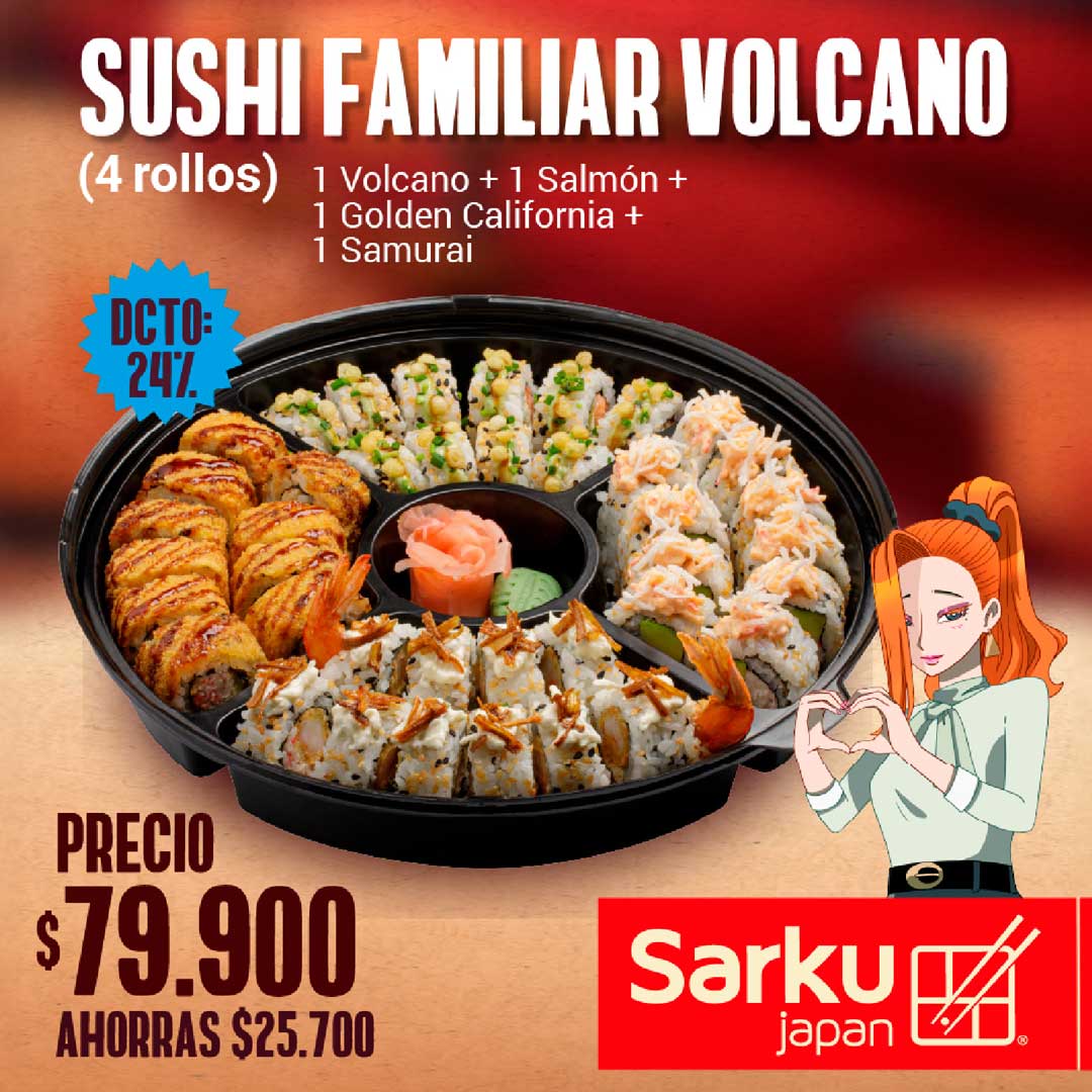 ¡ SUSHI FAMILIAR VOLCANO !