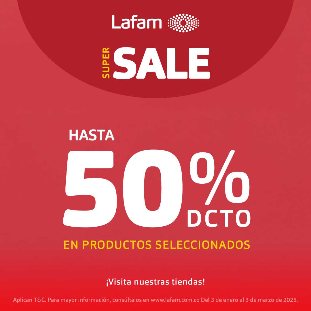 ¡ HASTA EL 50% !